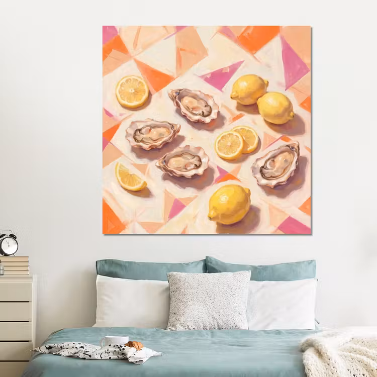 Forex - Stilleven - Citroenen - Oesters - Abstract - Oranje — 2