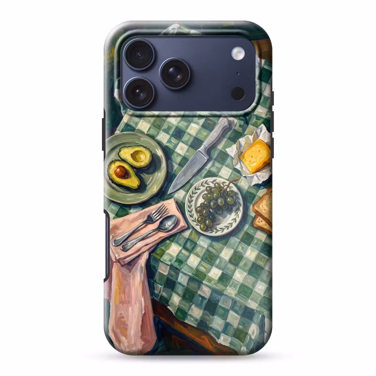 Telefoonhoesje Toughcase - Eten - Ontbijt - Tafel - Modern - Groen — 1