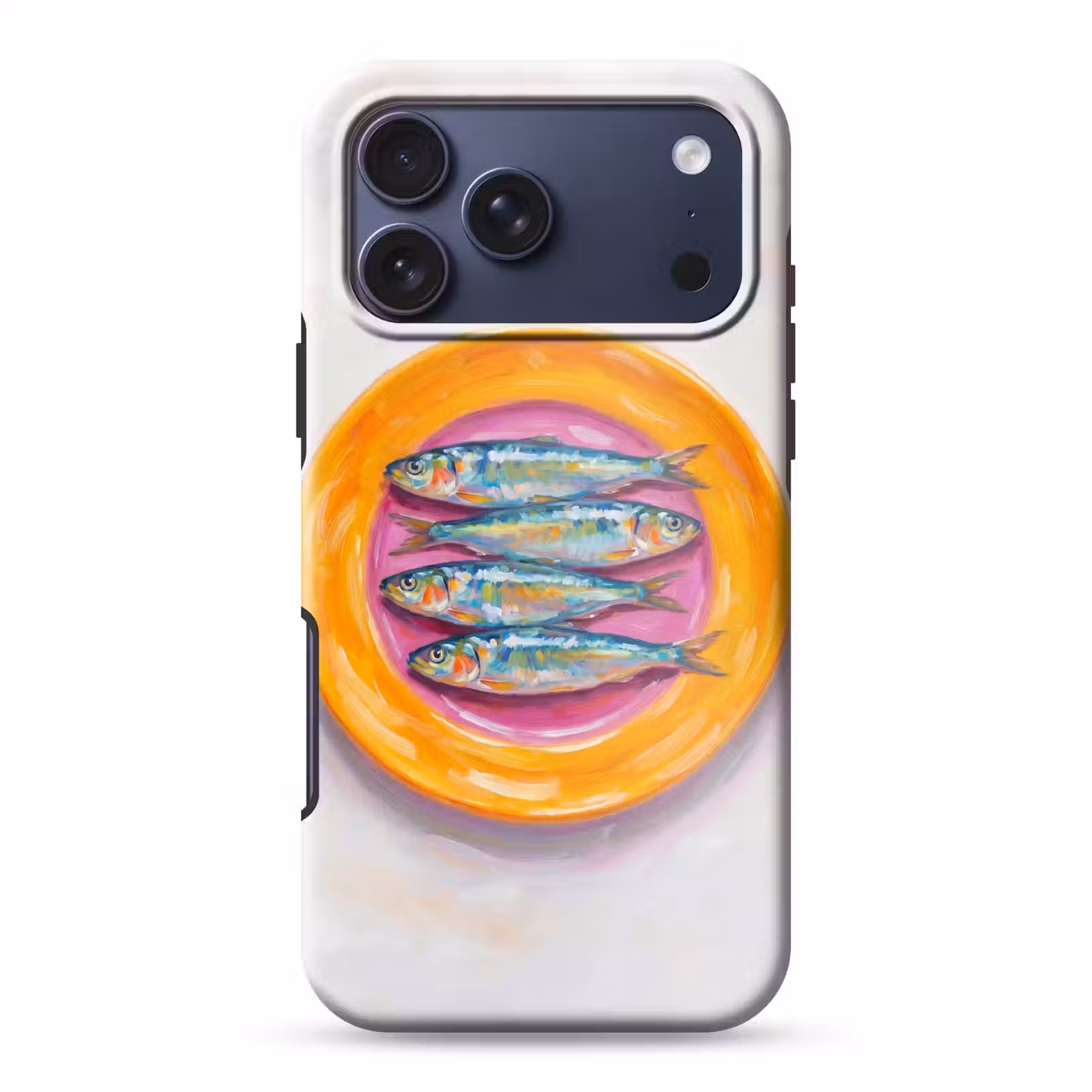 Telefoonhoesje Toughcase - Vis - Vier - Eten - Modern - Kleurrijk — 1