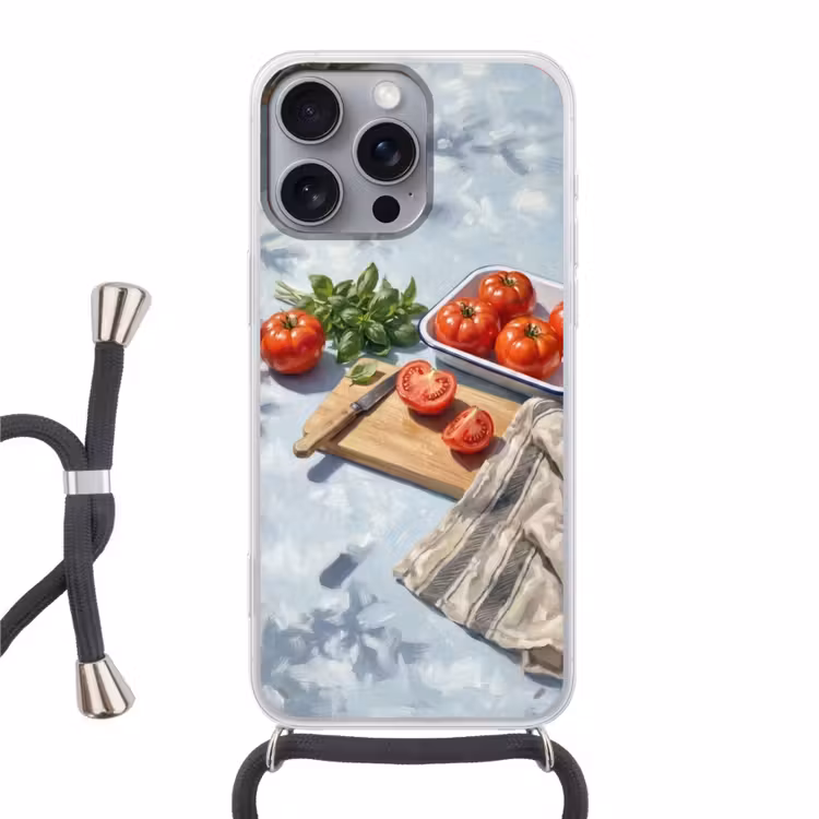 Telefoonhoesje met koord - Eten - Keuken - Ingrediënten - Stillleven - Rood — 1