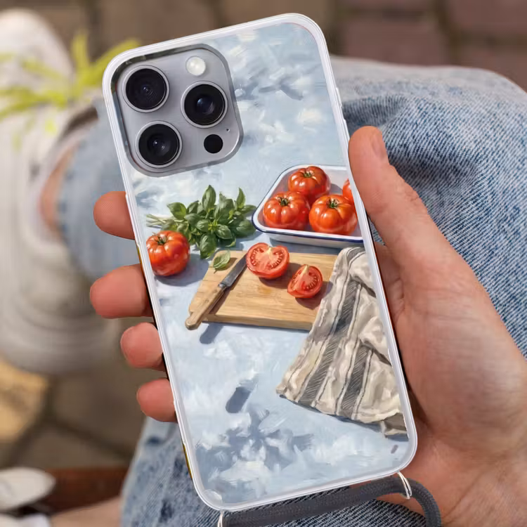 Telefoonhoesje met koord - Eten - Keuken - Ingrediënten - Stillleven - Rood — 2