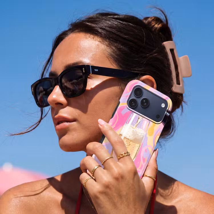 Telefoonhoesje Toughcase - Drank - Inschenken - Feest - Abstract - Roze — 6