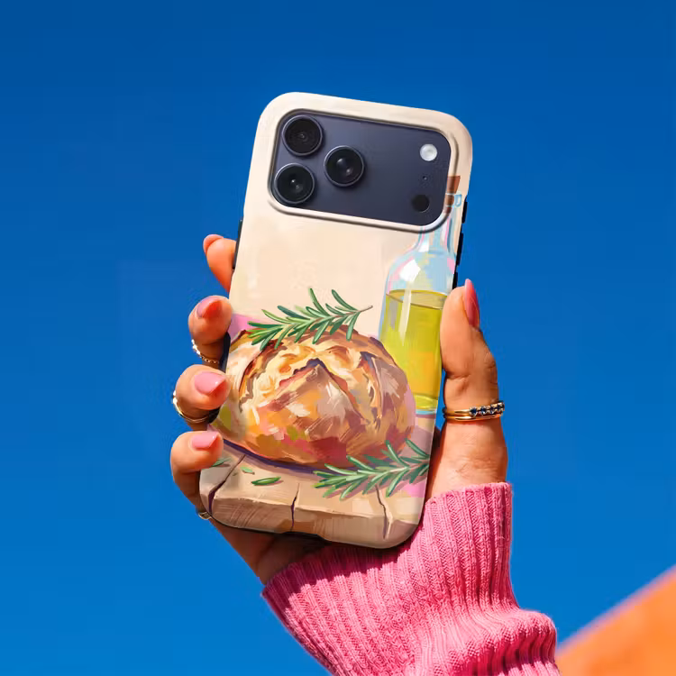 Telefoonhoesje Toughcase - Eten - Brood - Olijfolie - Abstract - Keuken — 2