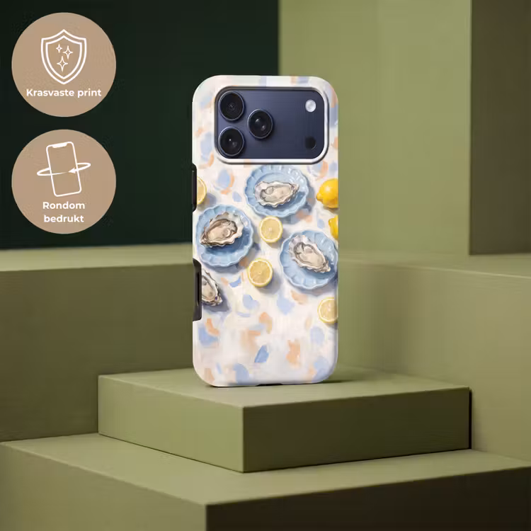 Telefoonhoesje Toughcase - Eten - Oesters - Citroenen - Modern - Geel — 7
