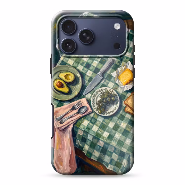 Telefoonhoesje Toughcase - Eten - Ontbijt - Tafel - Modern - Groen — 1
