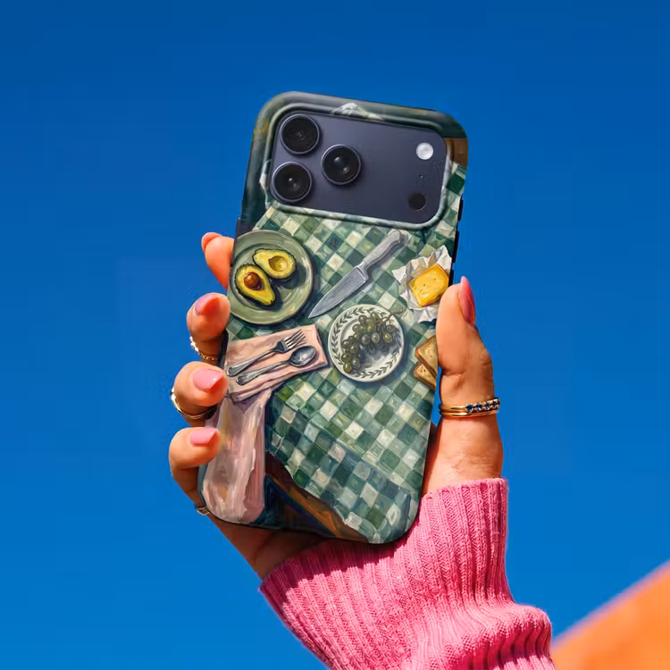 Telefoonhoesje Toughcase - Eten - Ontbijt - Tafel - Modern - Groen — 2