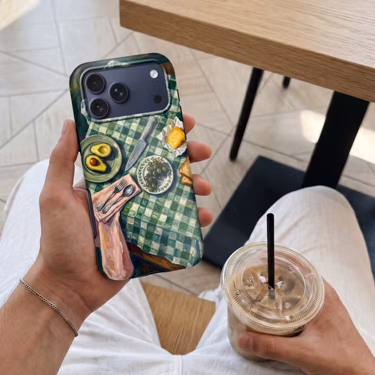 Telefoonhoesje Toughcase - Eten - Ontbijt - Tafel - Modern - Groen — 4