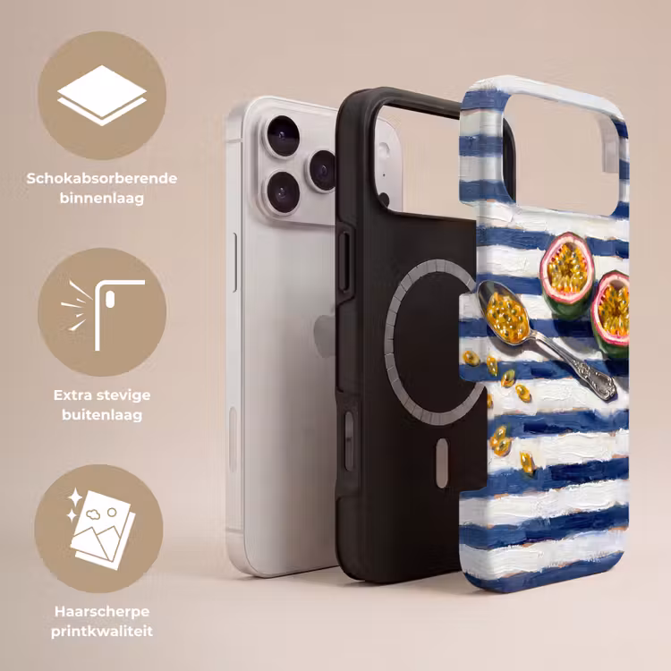 Telefoonhoesje Toughcase - Eten - Passievrucht - Tropisch - Modern - Kleurrijk — 3