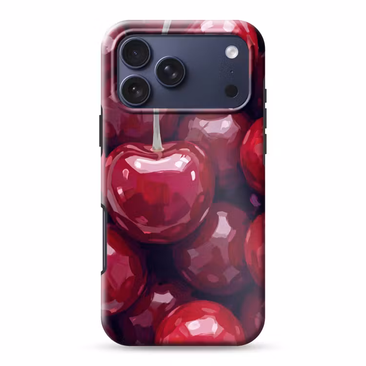 Telefoonhoesje Toughcase - Fruit - Kersen - Eten - Modern - Rood — 1