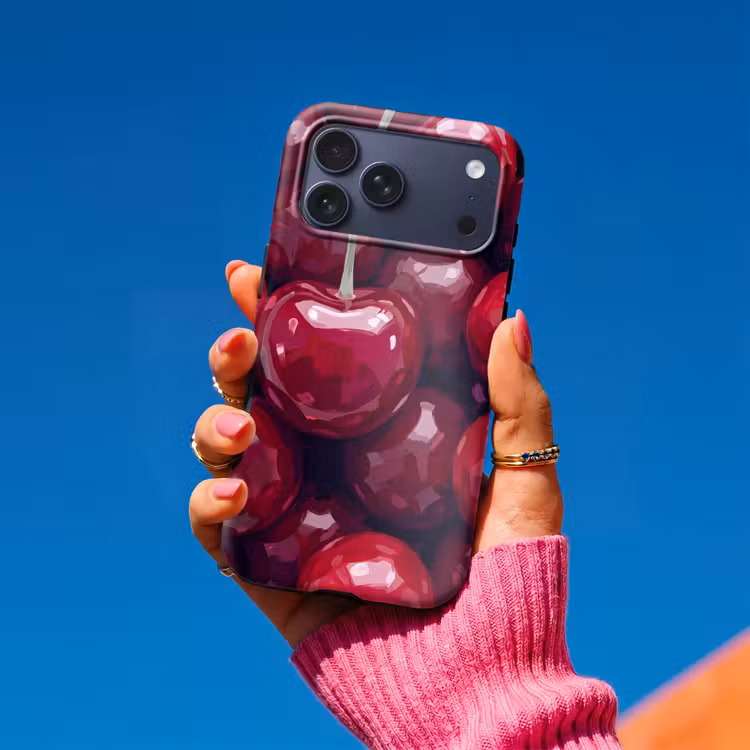 Telefoonhoesje Toughcase - Fruit - Kersen - Eten - Modern - Rood — 2