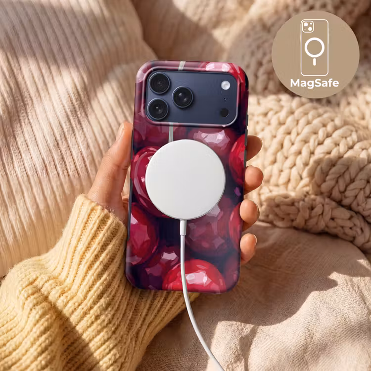 Telefoonhoesje Toughcase - Fruit - Kersen - Eten - Modern - Rood — 8