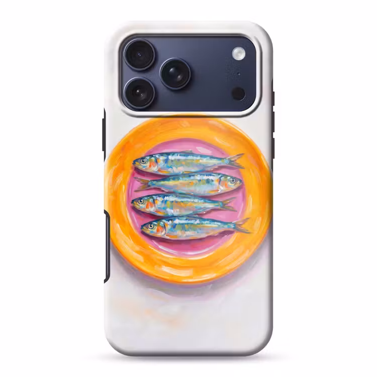 Telefoonhoesje Toughcase - Vis - Vier - Eten - Modern - Kleurrijk — 1