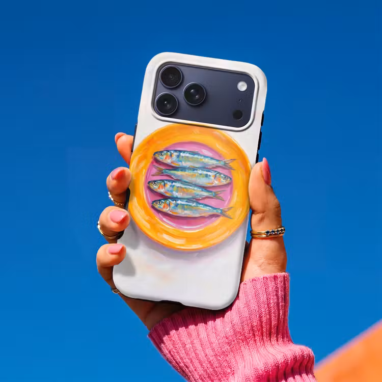 Telefoonhoesje Toughcase - Vis - Vier - Eten - Modern - Kleurrijk — 2