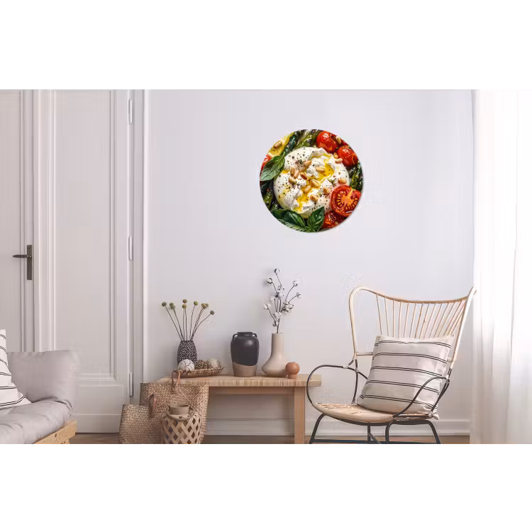 Wandcirkel - Aluminium - Eten - Groenten - Kaas - Modern - Vers — 2