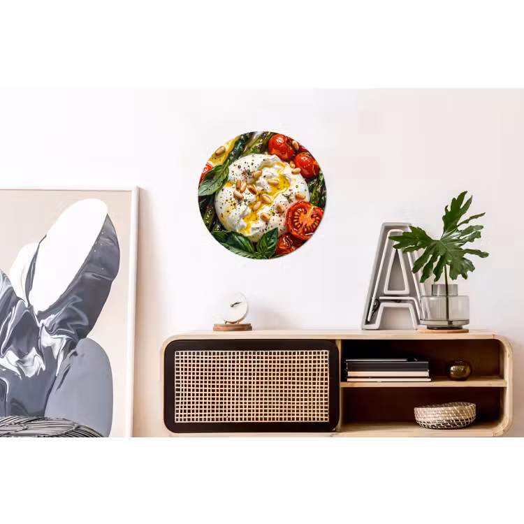 Wandcirkel - Aluminium - Eten - Groenten - Kaas - Modern - Vers — 3