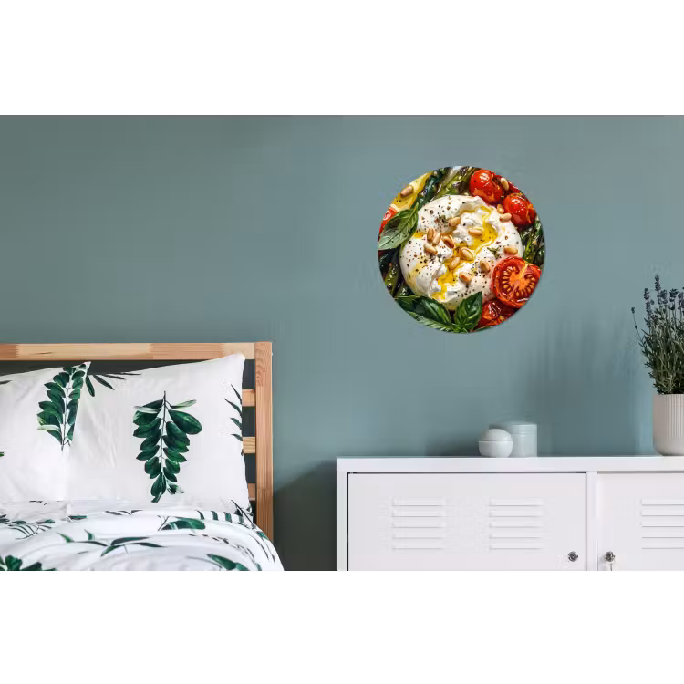 Wandcirkel - Aluminium - Eten - Groenten - Kaas - Modern - Vers — 4