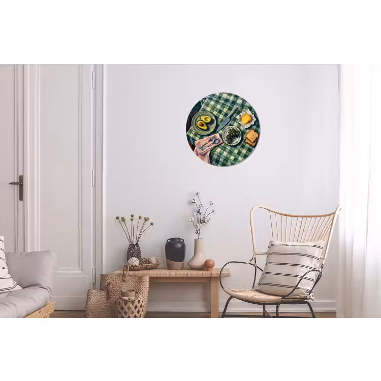 Wandcirkel - Aluminium - Eten - Ontbijt - Tafel - Modern - Groen — 2