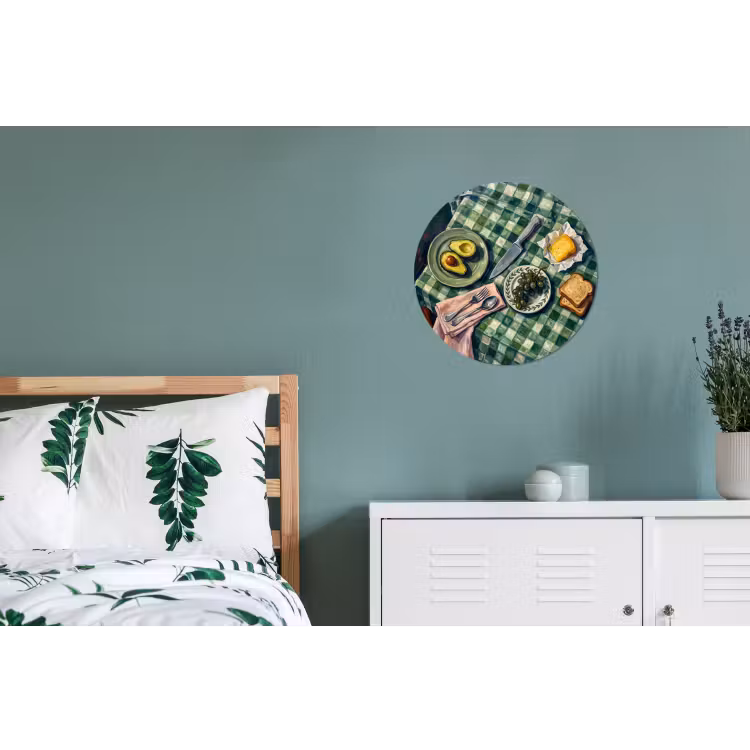 Wandcirkel - Aluminium - Eten - Ontbijt - Tafel - Modern - Groen — 4