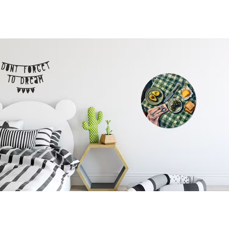 Wandcirkel - Aluminium - Eten - Ontbijt - Tafel - Modern - Groen — 5