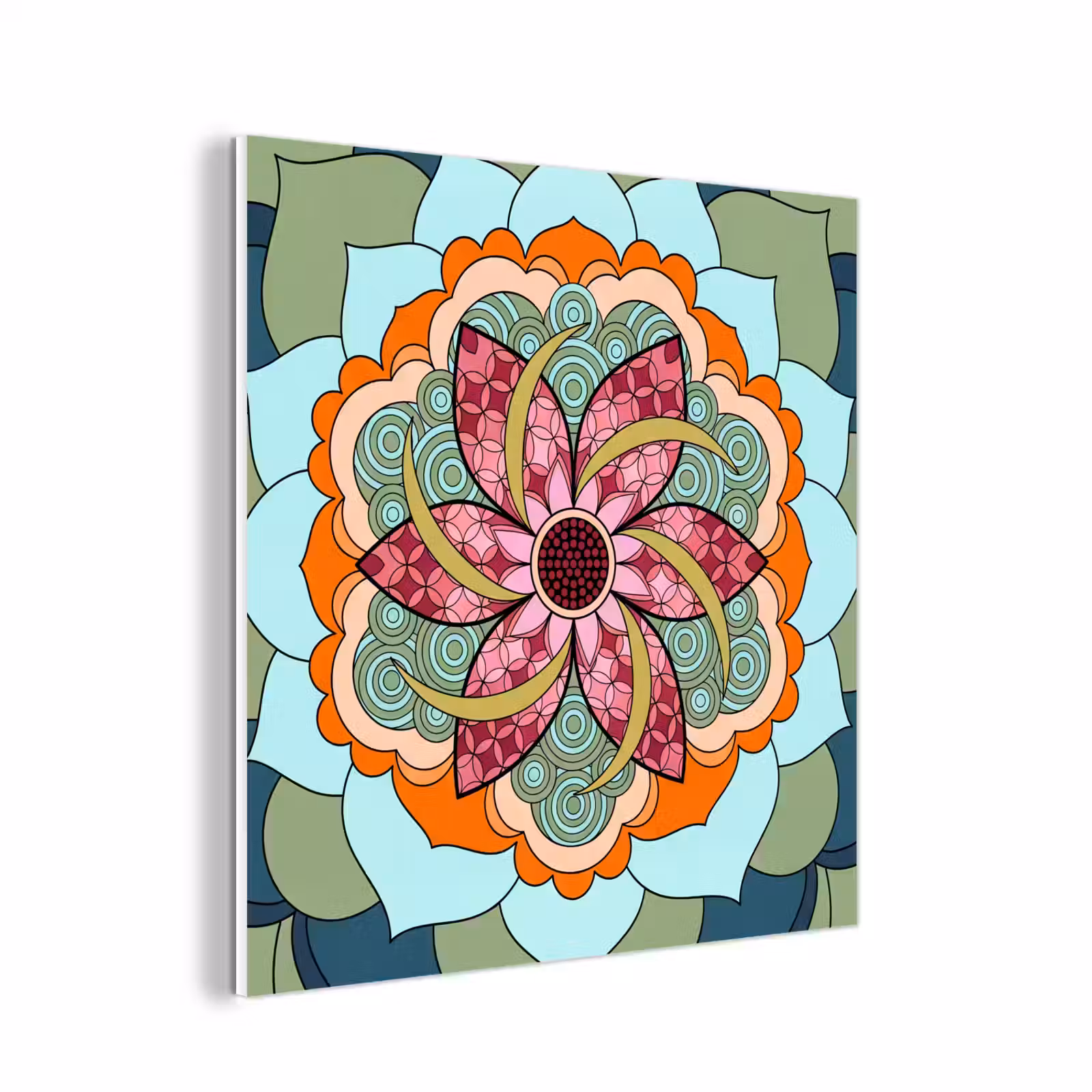 Forex - Mandala - Geometrisch - Kunst - Decoratief - Kleurrijk — 1