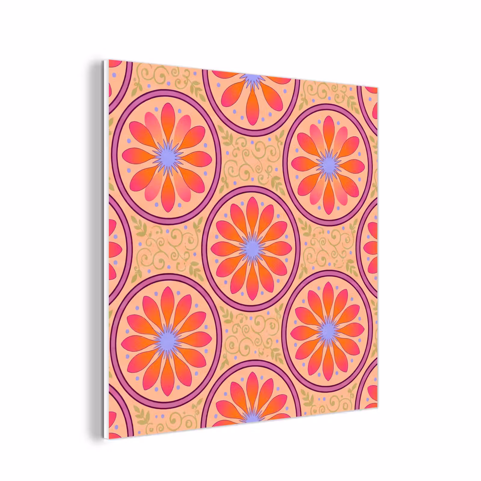 Forex - Patroon - Bloemen - Decoratief - Kleurrijk - Modern — 1