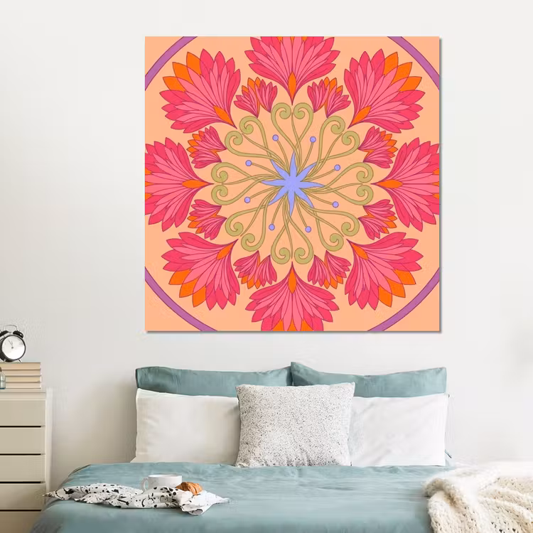 Forex - Bloemen - Patroon - Abstract - Roze - Decoratief — 2