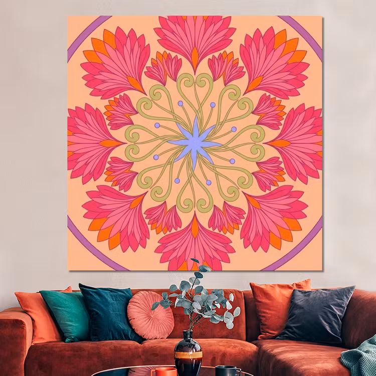 Forex - Bloemen - Patroon - Abstract - Roze - Decoratief — 3