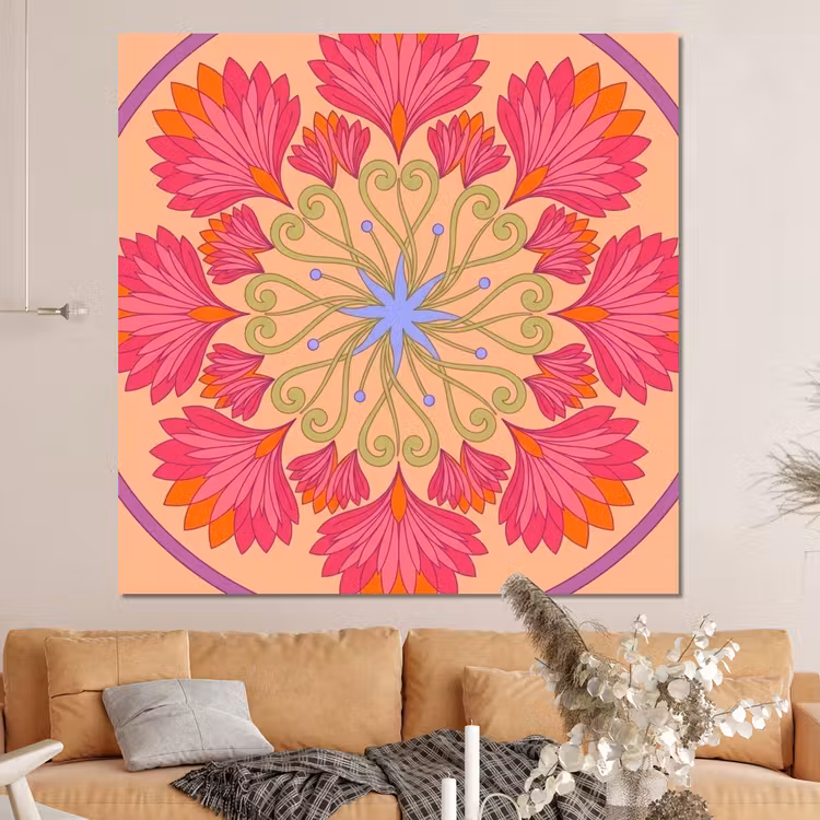 Forex - Bloemen - Patroon - Abstract - Roze - Decoratief — 4