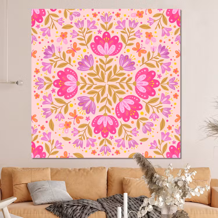 Forex - Bloemen - Patroon - Natuur - Abstract - Roze — 4