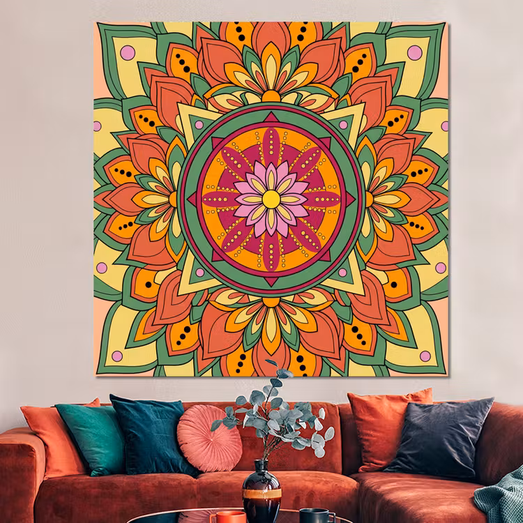 Forex - Mandala - Bloemen - Abstract - Kleurrijk — 3