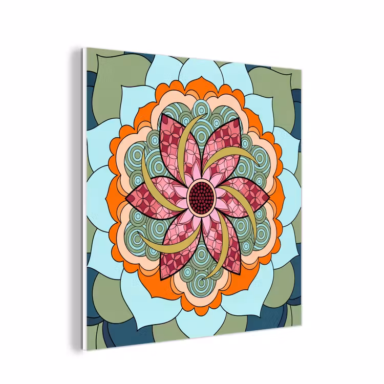 Forex - Mandala - Geometrisch - Kunst - Decoratief - Kleurrijk — 1