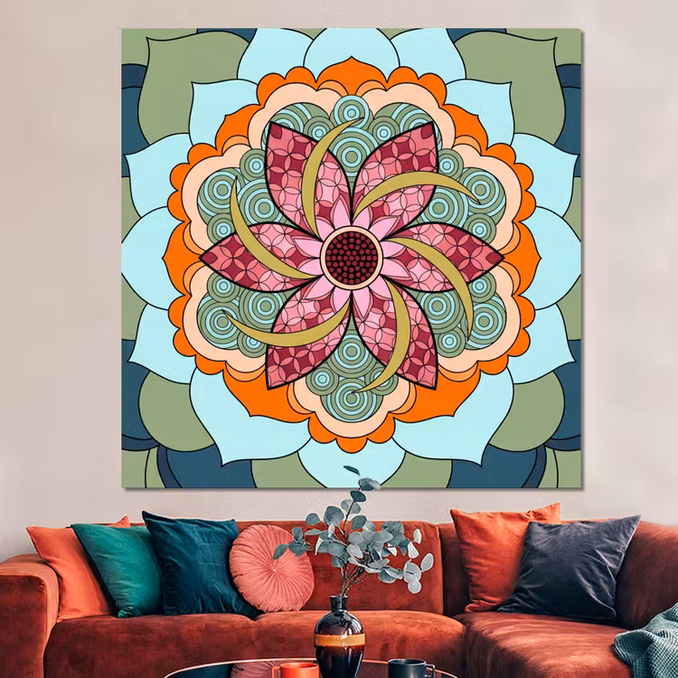 Forex - Mandala - Geometrisch - Kunst - Decoratief - Kleurrijk — 3
