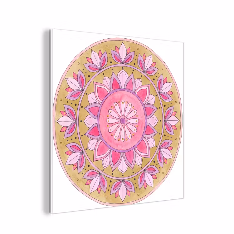 Forex - Mandala - Patroon - Kunst - Aquarel - Roze — 1