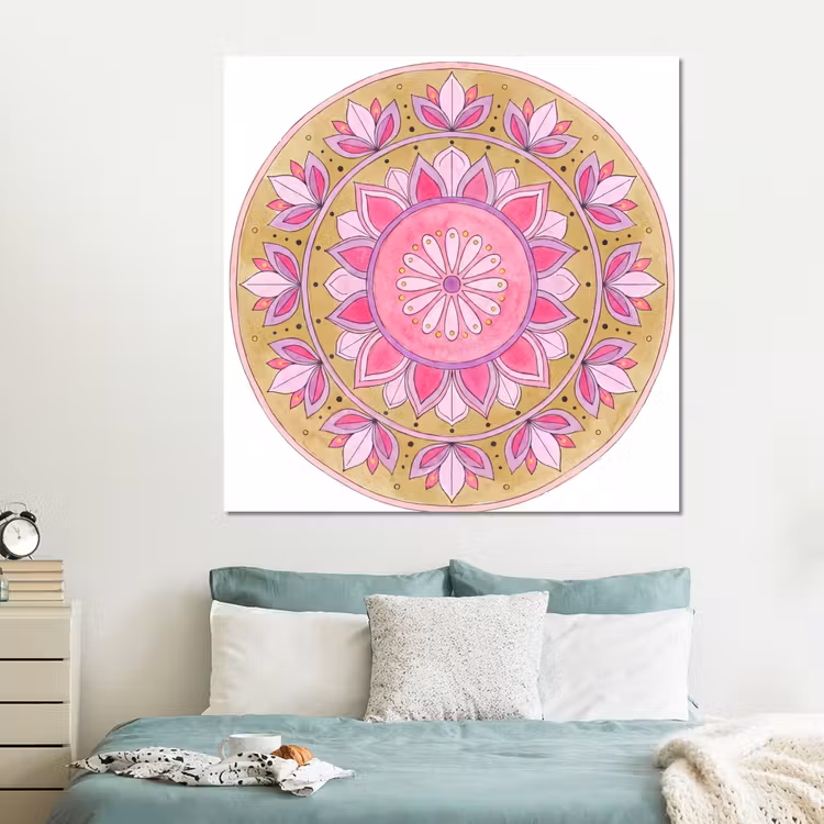 Forex - Mandala - Patroon - Kunst - Aquarel - Roze — 2