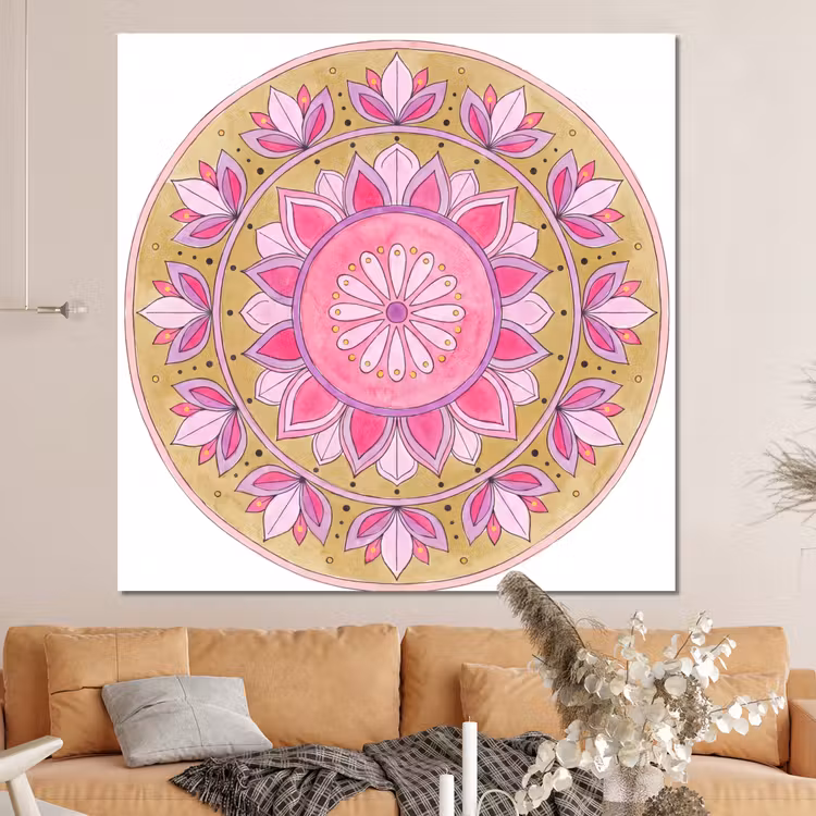Forex - Mandala - Patroon - Kunst - Aquarel - Roze — 4