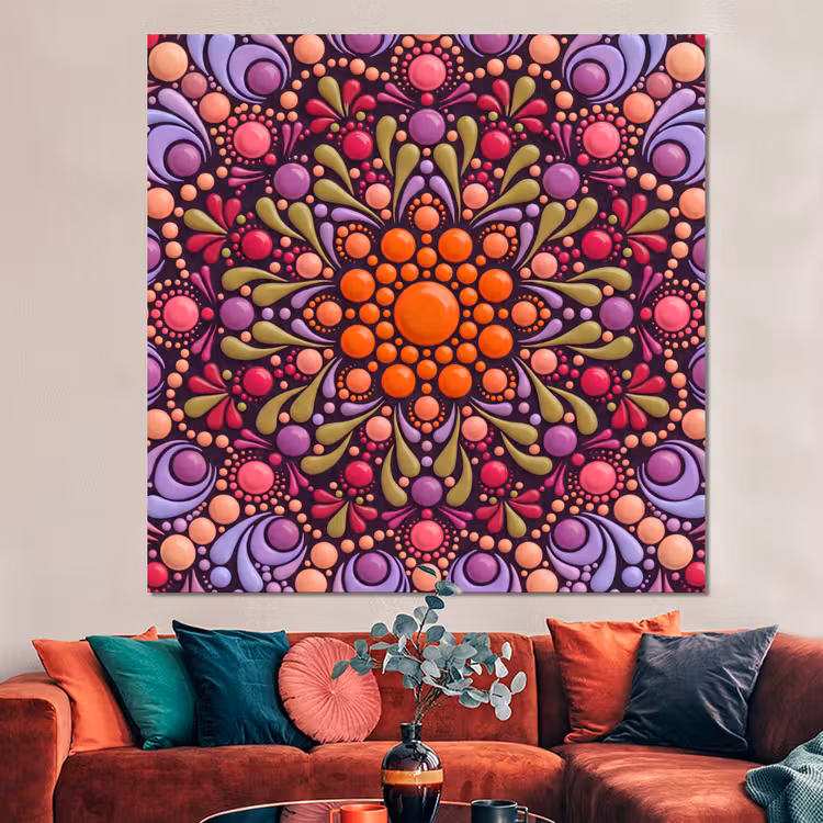 Forex - Patroon - Stippen - Abstract - Modern - Kleurrijk — 3