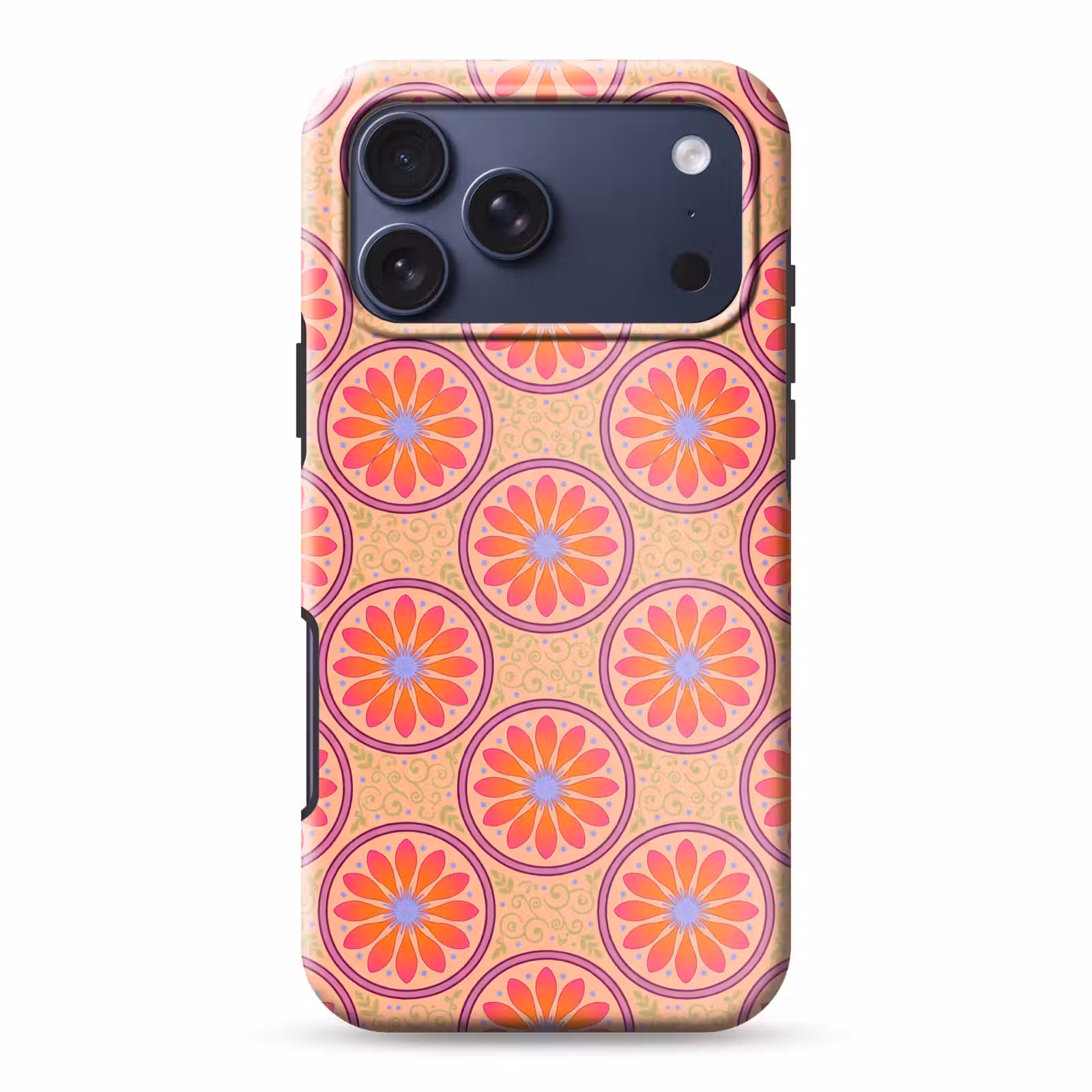 Telefoonhoesje Toughcase - Patroon - Bloemen - Decoratief - Kleurrijk - Modern — 1