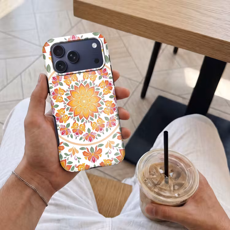 Telefoonhoesje Toughcase - Mandala - Bloemen - Decoratie - Kleurrijk - Abstract — 4