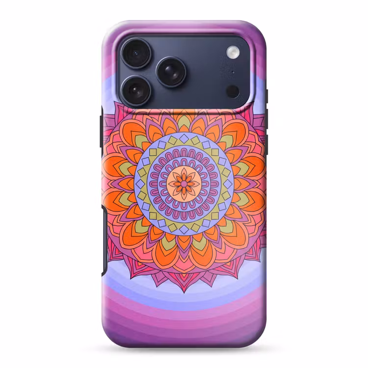 Telefoonhoesje Toughcase - Mandala - Cirkel - Abstract - Kleurrijk - Patroon — 1