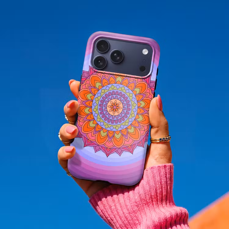 Telefoonhoesje Toughcase - Mandala - Cirkel - Abstract - Kleurrijk - Patroon — 2