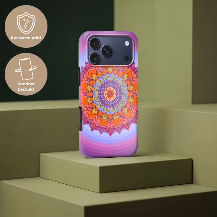 Telefoonhoesje Toughcase - Mandala - Cirkel - Abstract - Kleurrijk - Patroon — 7