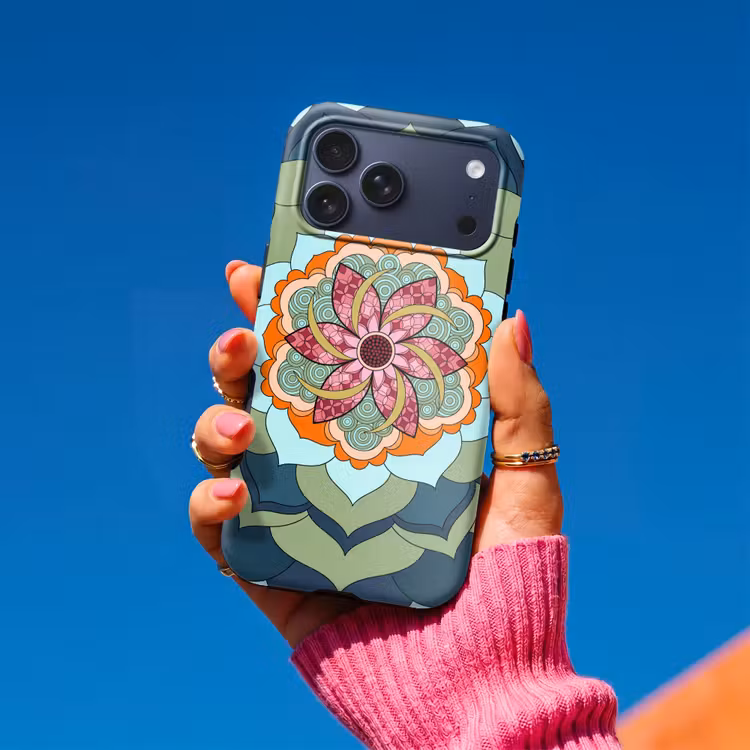 Telefoonhoesje Toughcase - Mandala - Geometrisch - Kunst - Decoratief - Kleurrijk — 2
