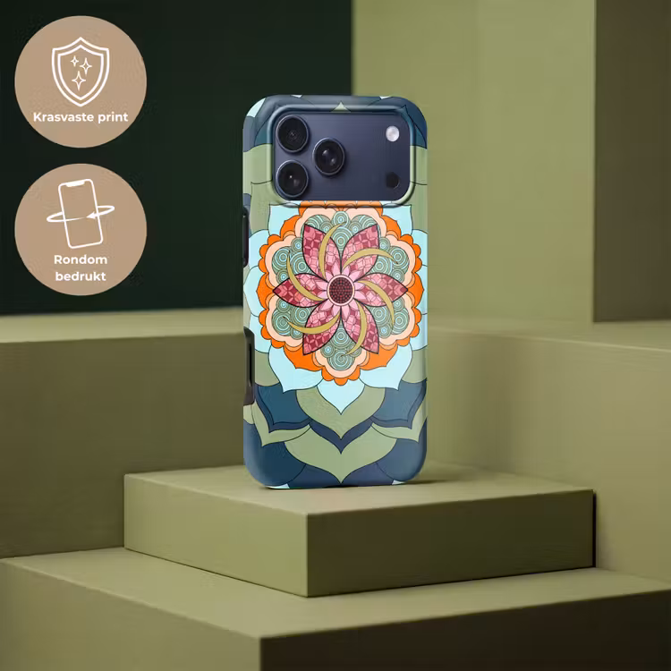 Telefoonhoesje Toughcase - Mandala - Geometrisch - Kunst - Decoratief - Kleurrijk — 7