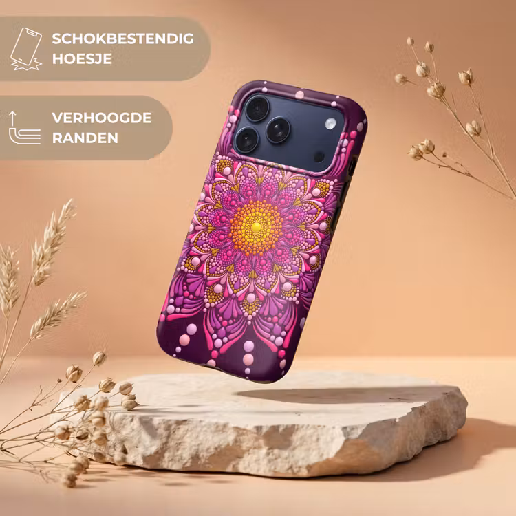 Telefoonhoesje Toughcase - Patroon - Stippen - Abstract - Kleurrijk — 5