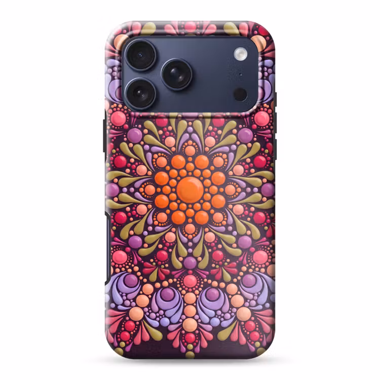 Telefoonhoesje Toughcase - Patroon - Stippen - Abstract - Modern - Kleurrijk — 1