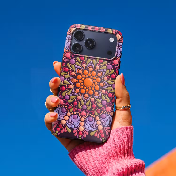 Telefoonhoesje Toughcase - Patroon - Stippen - Abstract - Modern - Kleurrijk — 2