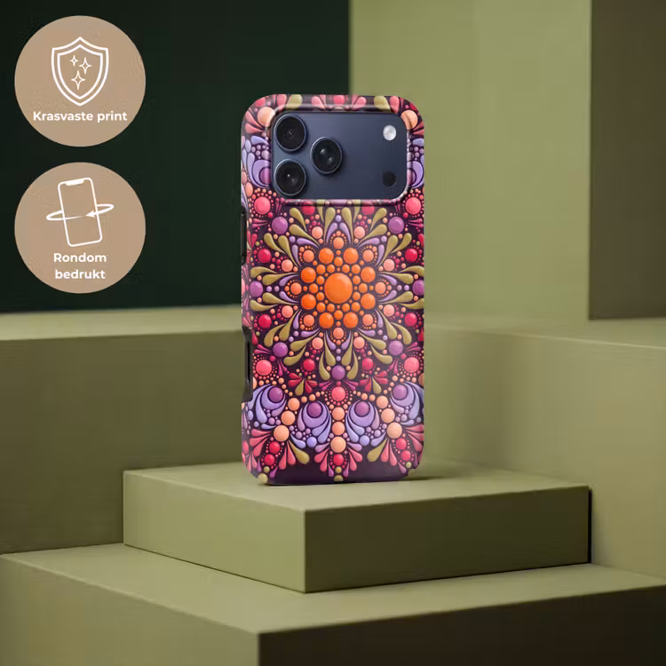 Telefoonhoesje Toughcase - Patroon - Stippen - Abstract - Modern - Kleurrijk — 7