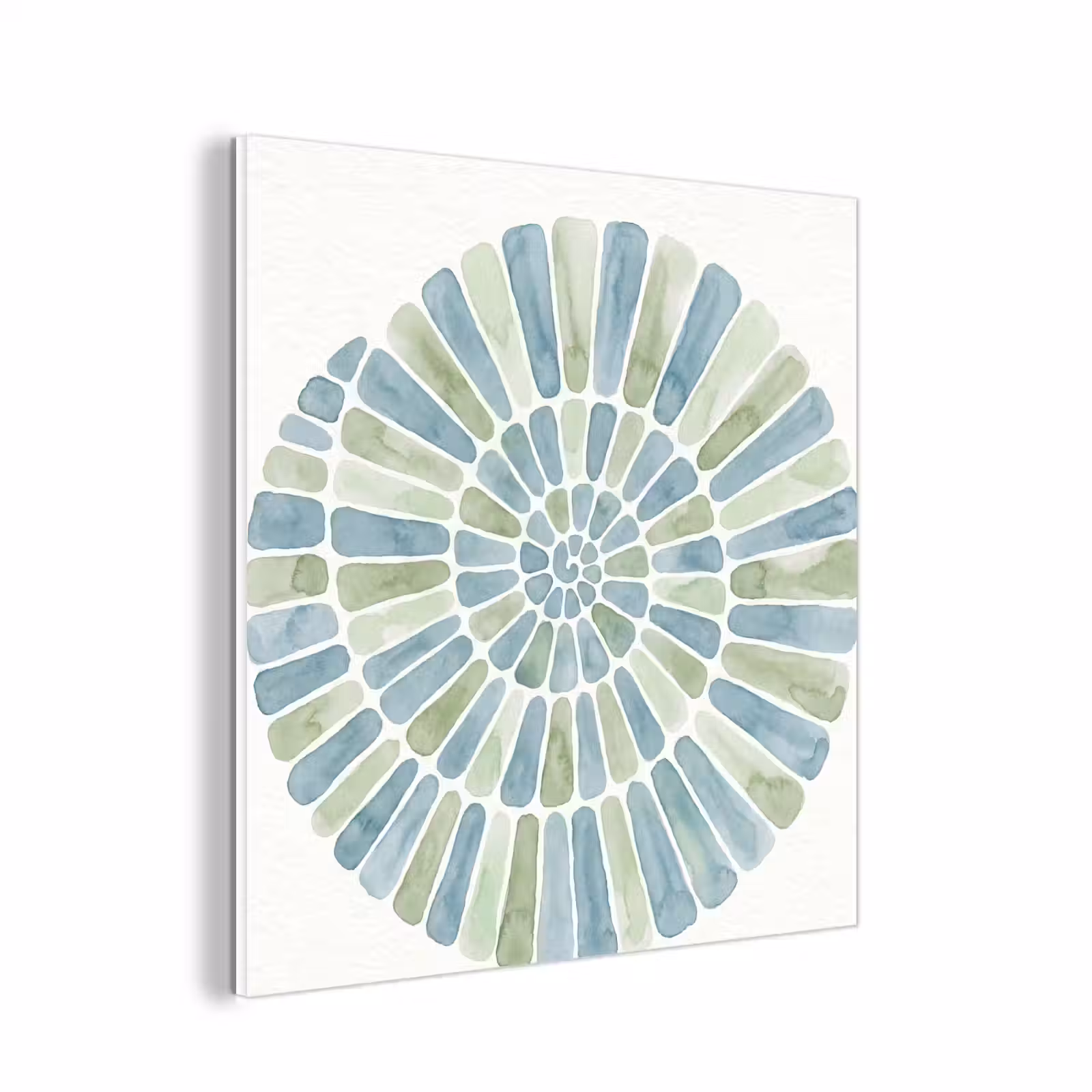 Forex - Abstract - Spiraal - Patroon - Modern - Blauw-Groen — 1