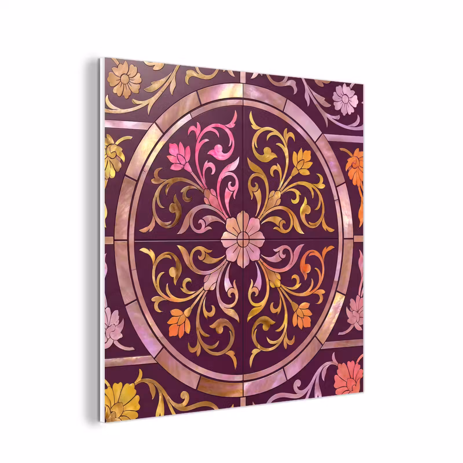 Forex - Patroon - Floraal - Oosters - Paars - Goud — 1