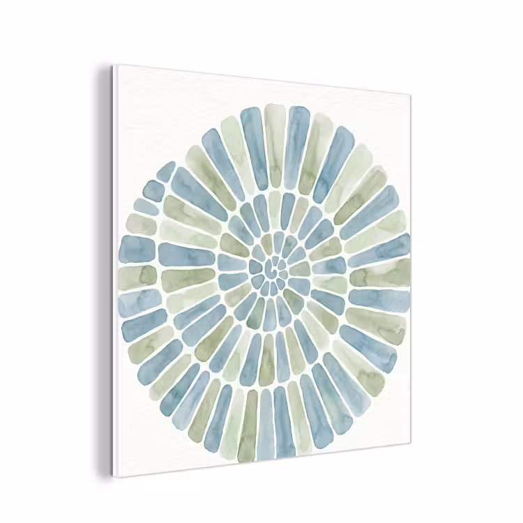 Forex - Abstract - Spiraal - Patroon - Modern - Blauw-Groen — 1